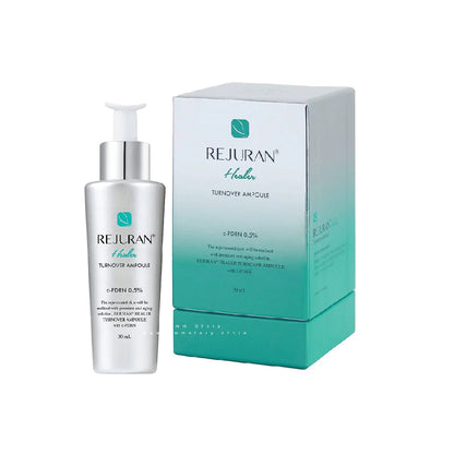 REJURAN Healer Turnover Ampoule 30ml – Patented c-PDRN (Polynucleotide) and Salmon DNA infused Korean clinical skincare available at Atelier De Glow UK