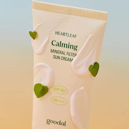 Goodal Heartleaf Calming Mineral Filter Sun Cream SPF 50+ PA++++ | Atelier De Glow UK