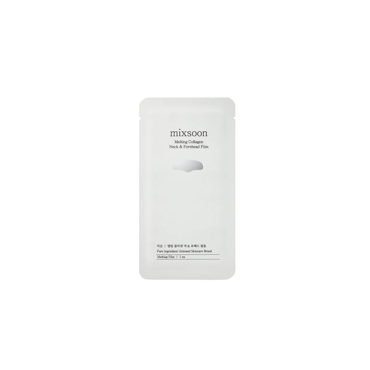 mixsoon Melting Collagen Neck &amp; Forehead Film – 5 patches of high-concentration electrospun nanofiber transdermal collagen lifting film available at Atelier De Glow UK.
