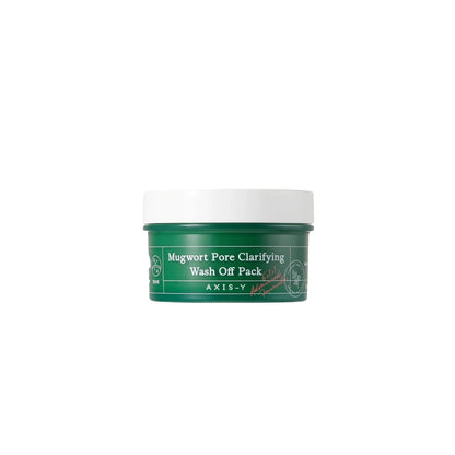 AXIS-Y Mugwort Pore Clarifying Wash Off Pack – 100ml Korean clay mask with 61% Mugwort Extract and Adzuki Bean available at Atelier De Glow UK.