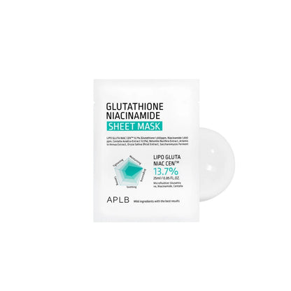 Mask 25ml – Korean brightening mask with high-concentration Glutathione and Niacinamide at Atelier De Glow UK.