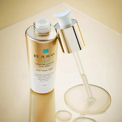 Honey-like REJURAN Dual Effect Ampoule texture – High-viscosity, fast-absorbing Korean skin-healer for an immediate glow at Atelier De Glow UK