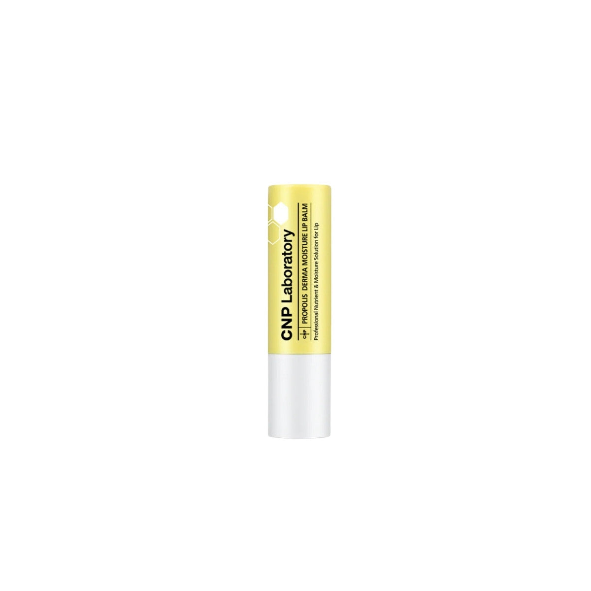 CNP Laboratory Propolis Derma Moisture Lip Balm – 4g Korean lip treatment with Propolis Extract and Madecassoside available at Atelier De Glow UK.