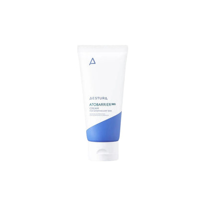 Aestura Atobarrier 365 Cream 80ml – Medical-grade Korean moisturizer with Derma-On Ceramide/Cholesterol/Fatty Acid capsules available at Atelier De Glow UK.
