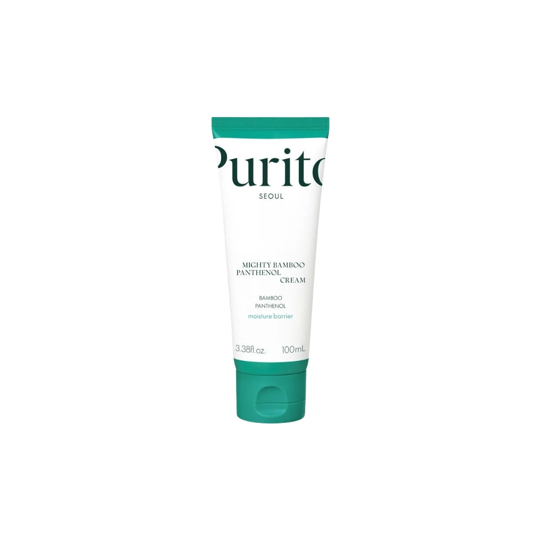 Purito SEOUL Mighty Bamboo Panthenol Cream 100ml – intensive soothing and hydrating moisturizer with bamboo water and panthenol for skin barrier support at Atelier De Glow UK.