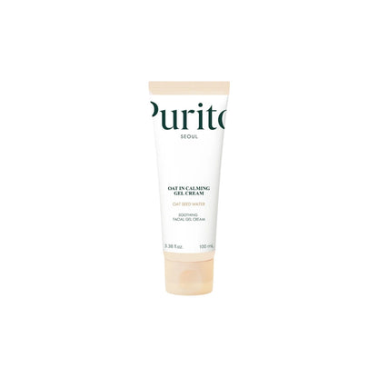 PURITO SEOUL Oat-In Calming Gel Cream 100ml – lightweight, soothing facial moisturizer with oat kernel extract for sensitive skin available at Atelier De Glow UK.