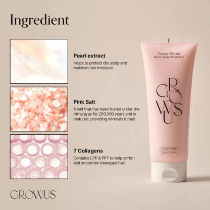 GROWUS Damage Therapy Hair Cream Treatment | Atelier De Glow UAE