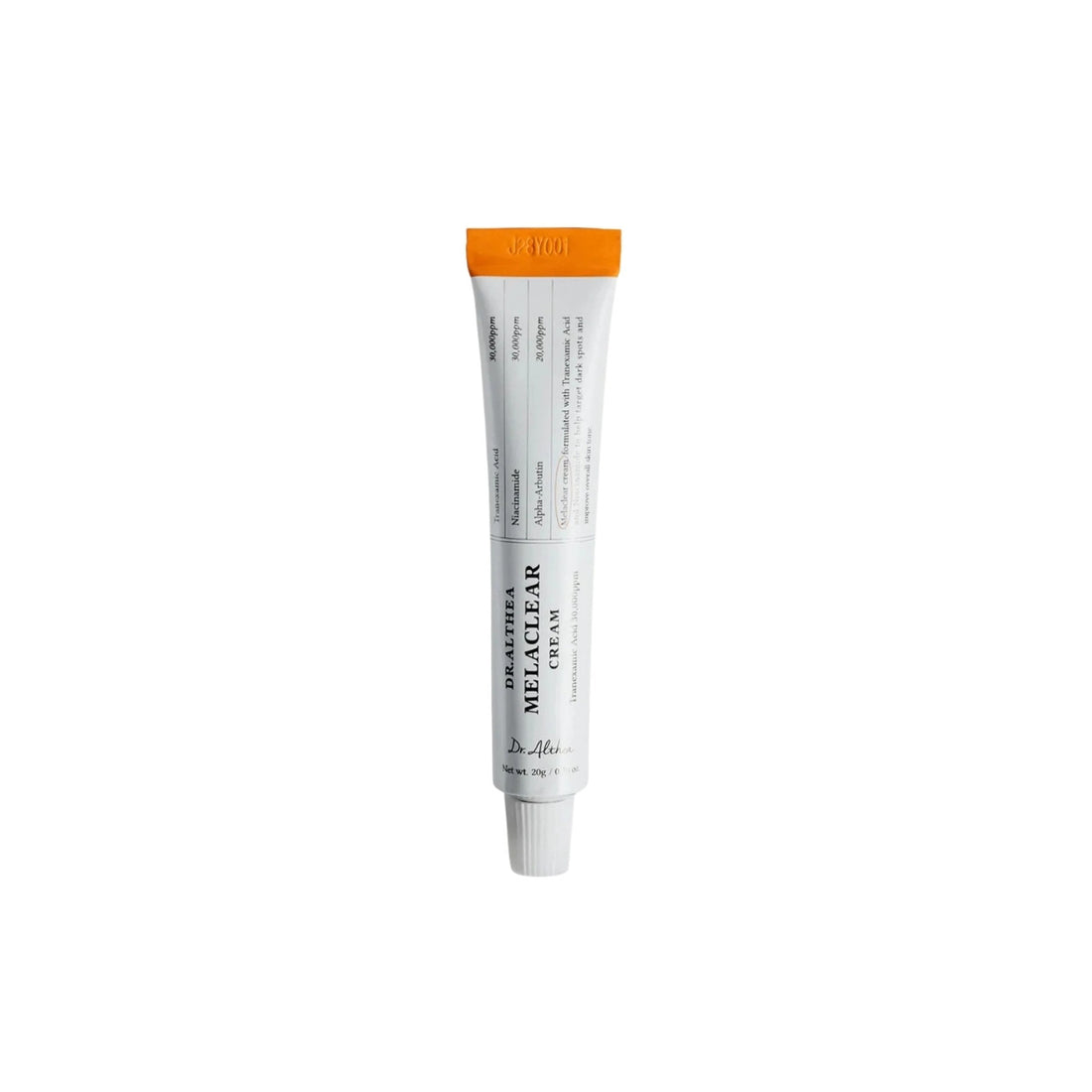 Dr. Althea Melaclear Cream – 20g targeted Korean brightening treatment with Tranexamic Acid and Niacinamide available at Atelier De Glow UK.