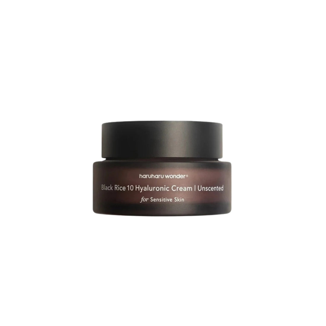 Haruharu Wonder Black Rice Hyaluronic Cream Unscented – 50ml fragrance-free Korean moisturizer with fermented Black Rice and Safflower Oil available at Atelier De Glow UK.