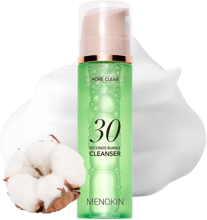 MENOKIN 30 Seconds Bubble Cleanser PORE CLEAR | Atelier De Glow UK
