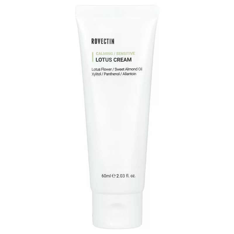 ROVECTIN Clean Lotus Water Cream – 60ml vegan moisturizer with 75% Lotus Flower Water and Kaempferol available at Atelier De Glow UK.