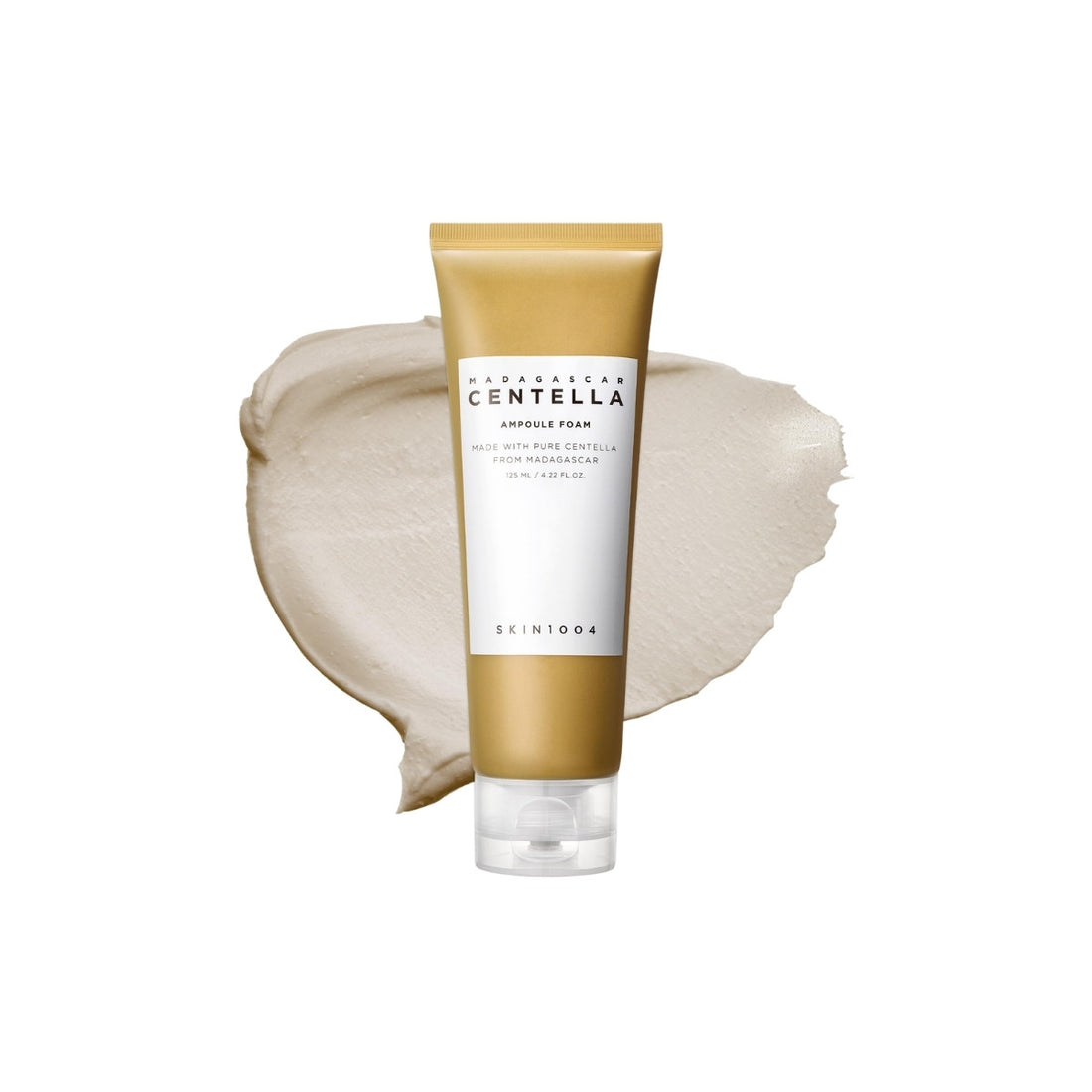 SKIN 1004 Madagascar Centella Ampoule Foam 125ml – pH 5.5 Korean foaming cleanser with 33% Centella Asiatica extract available at Atelier De Glow UK.