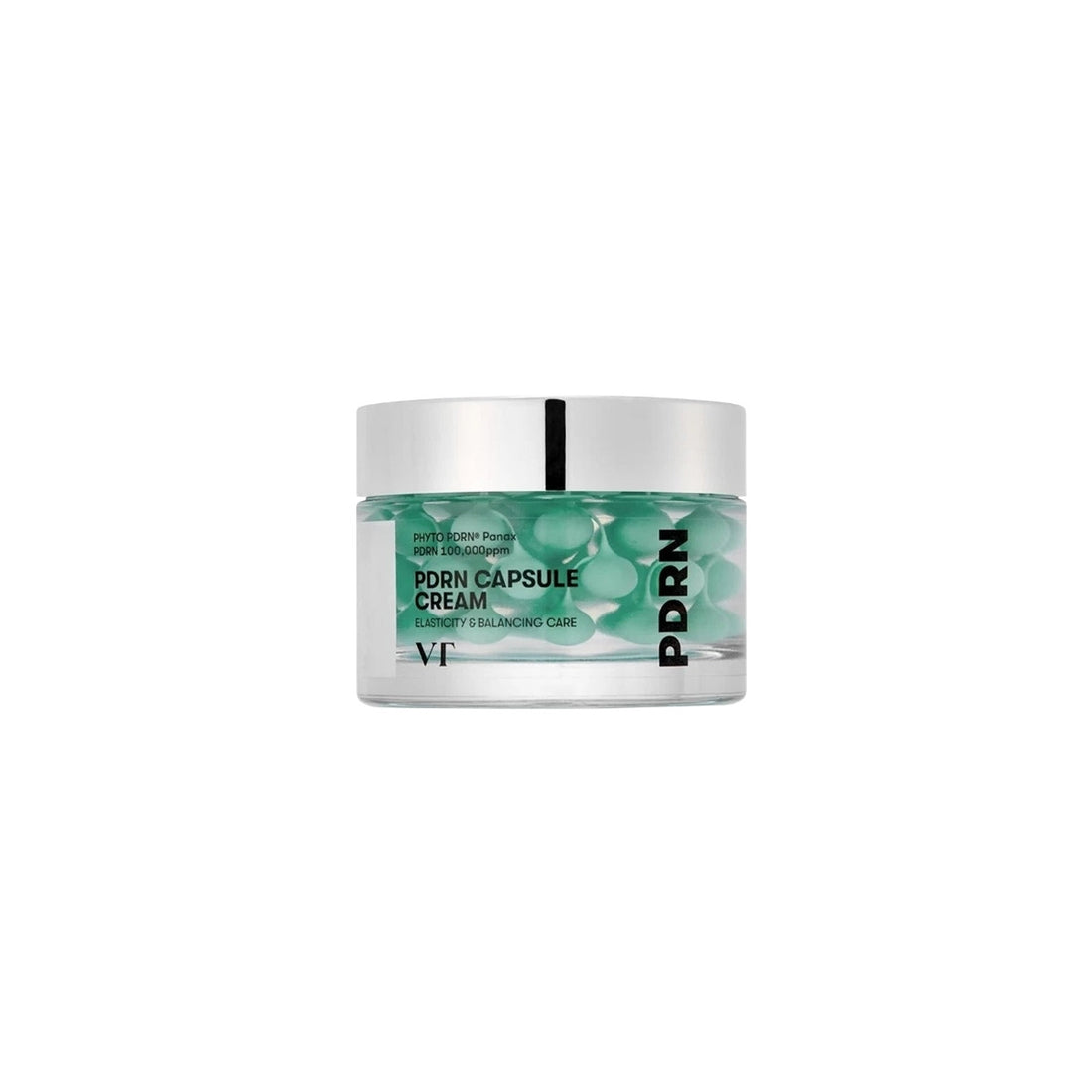 VT Cosmetics PDRN Capsule Cream 100 – 50ml regenerative face cream with PDRN DNA capsules available at Atelier De Glow UK.