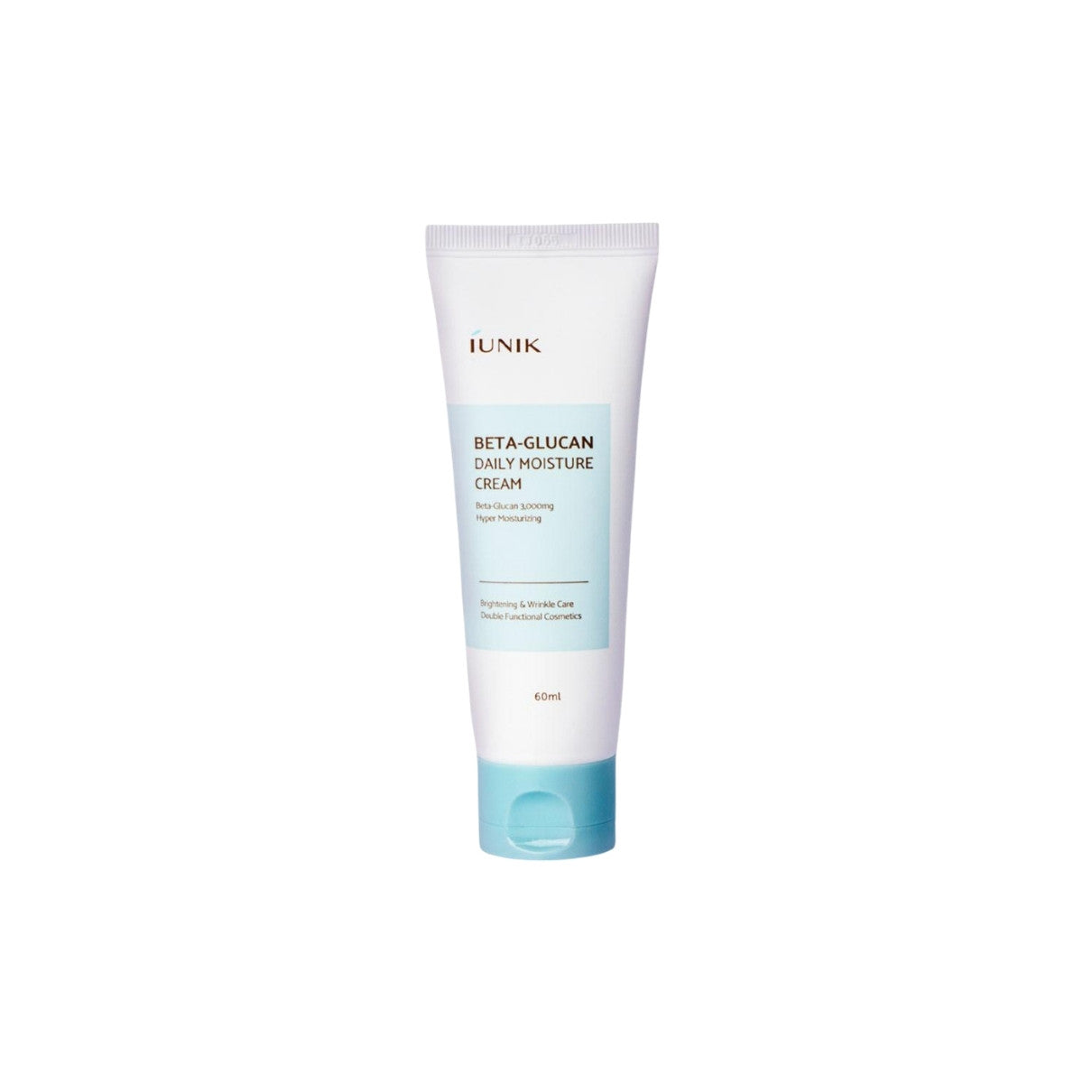 iUNIK Beta-Glucan Daily Moisture Cream – 60ml intensive barrier-repair and deeply hydrating face moisturizer available at Atelier De Glow UK.