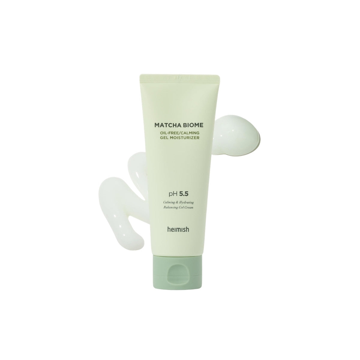 Heimish Matcha Biome Oil-Free Calming Gel Moisturizer – 100ml lightweight face gel with Jeju Matcha and Probiotics available at Atelier De Glow UK.
