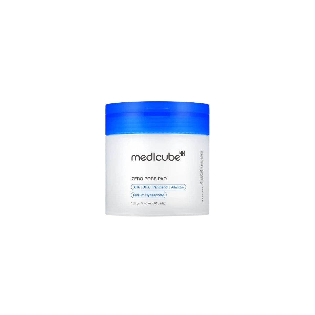 Medicube Zero Pore Pads 2.0 – 70 sheets premium exfoliating toner pads formulated with 4.5% AHA Lactic Acid, 0.45% BHA Salicylic Acid, and Panthenol available at Atelier De Glow UK.