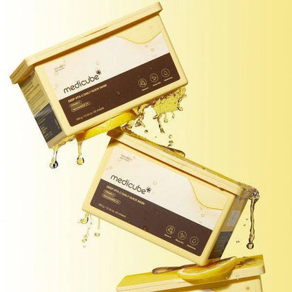 Medicube Deep Vita C Quick Mask for morning skin dullness, dark post-acne blemishes, rough texture dry patches, and tired sallow undertones – Brightening prep from Atelier De Glow UK.