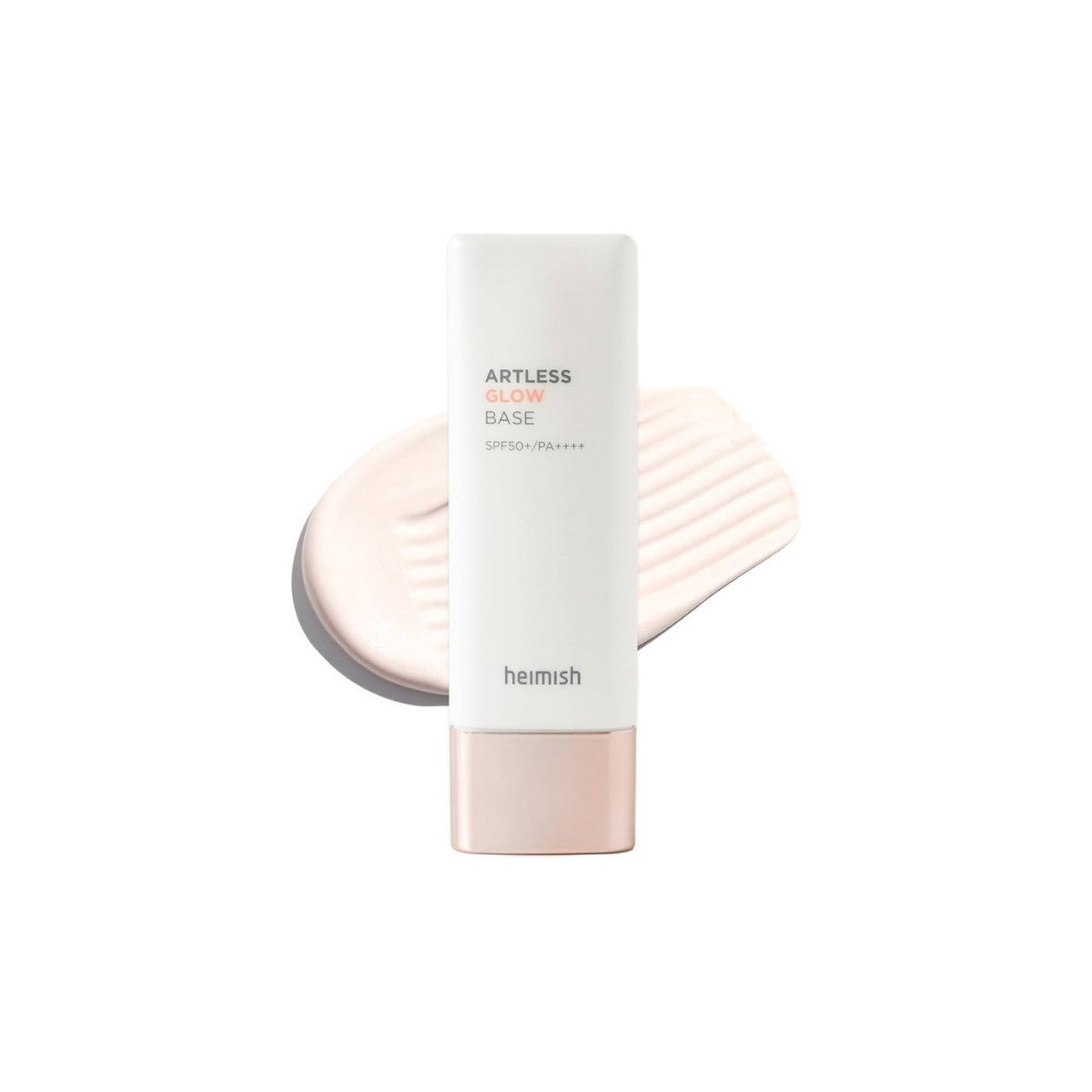 Heimish Artless Glow Base SPF 50+ PA+++ – 40ml illuminating makeup primer and sunscreen with botanical extracts available at Atelier De Glow UK.