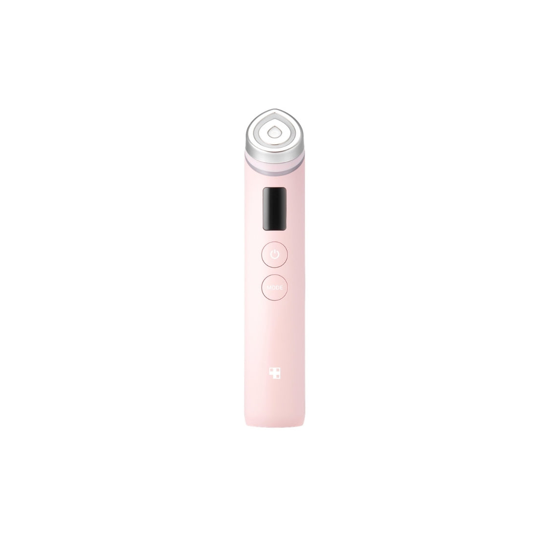 Premium black medical-grade ergonomic head of Medicube AGE-R Booster Pro showing the smart touch sensor emitting targeted LED light at Atelier De Glow UK.