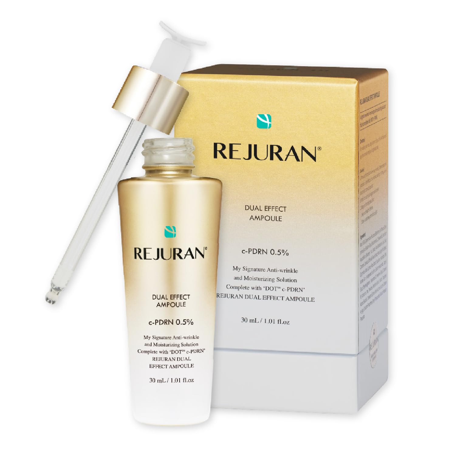 REJURAN Healer Dual Effect Ampoule – Professional-grade Korean skincare for skin-barrier repair and overnight luminosity, shop at Atelier De Glow UK
