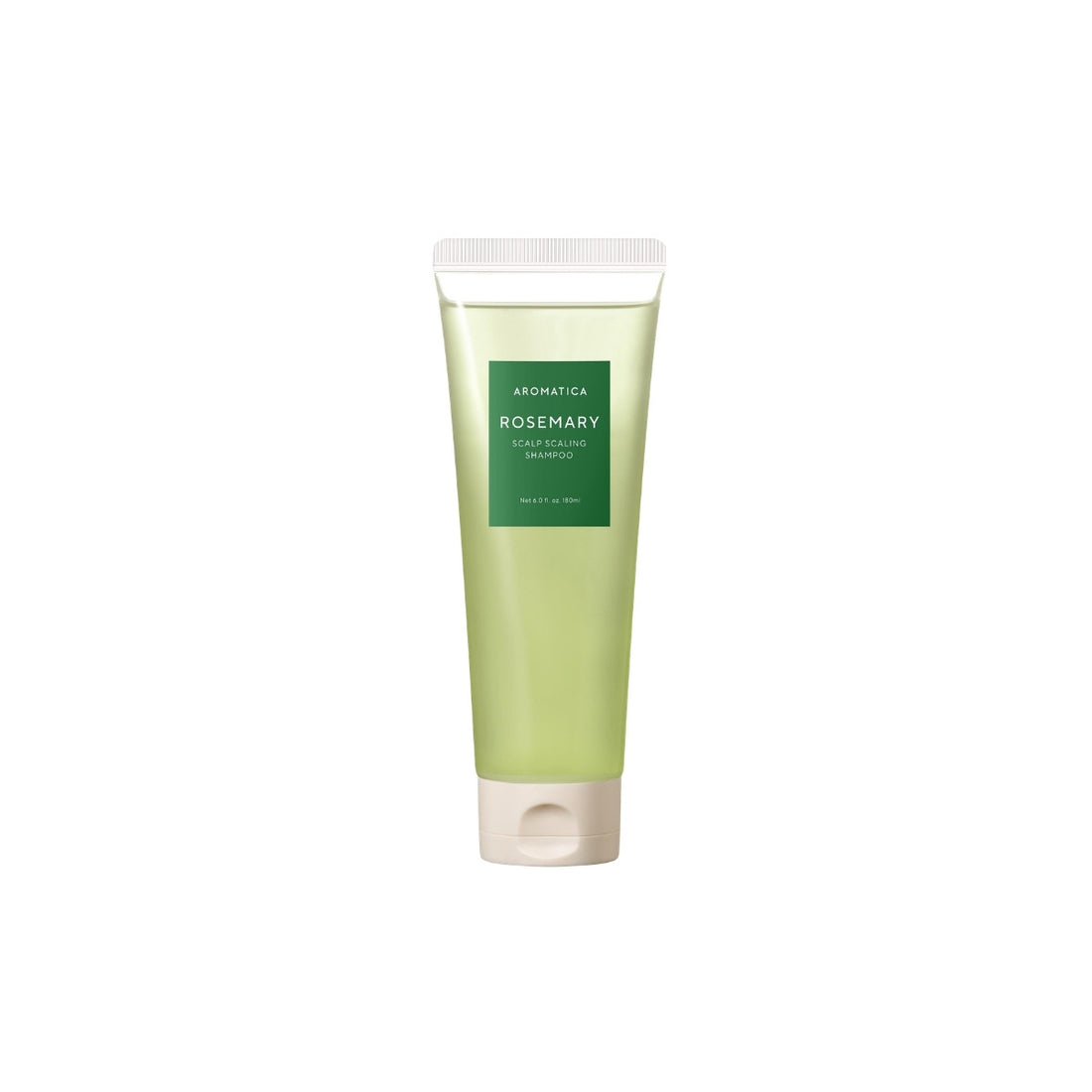 AROMATICA Rosemary Scalp Scaling Shampoo – 180ml vegan Korean shampoo with Rosemary and Salicylic Acid available at Atelier De Glow UK.