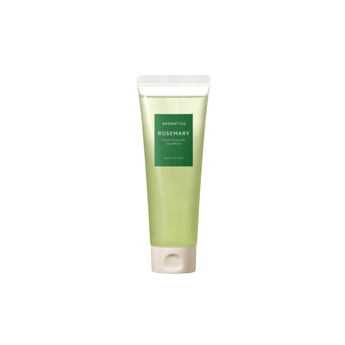 AROMATICA Rosemary Scalp Scaling Shampoo – 180ml vegan Korean shampoo with Rosemary and Salicylic Acid available at Atelier De Glow UK.