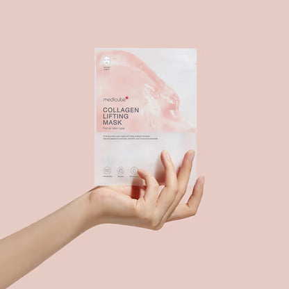 Medicube Collagen Mask – Professional-grade "Structural Collagen Injection Wrap &amp; Instant Anti-Gravity Filter" for securing an immaculate skin spring, shop at Atelier De Glow UK.