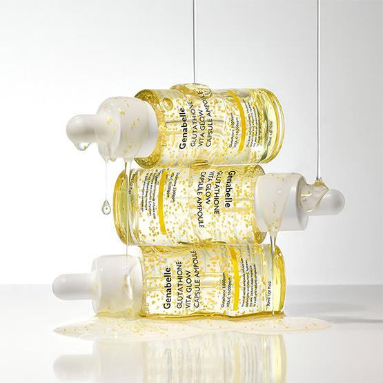 Genabelle ampoule for dullness, uneven skin tone, and sallow complexion – Intensive antioxidant treatment for instant radiance from Atelier De Glow UK.