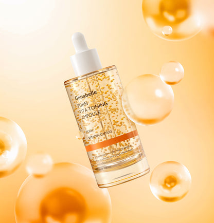 Lightweight, golden-hued Genabelle PDRN VITA Ampoule – Fast-absorbing clinical serum for a radiant, lit-from-within glow at Atelier De Glow UK.