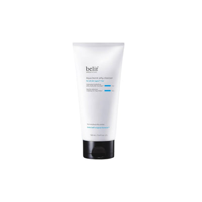 belif Aqua Bomb Jelly Cleanser – Large 160ml ultra-hydrating daily facial wash infused with Lady’s Mantle and Napiers Aqua Formula available at Atelier De Glow UK.