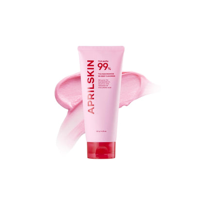 APRILSKIN TXA Niacinamide 99 Deep Cleanser – 120g brightening face wash with Tranexamic Acid and high-purity Niacinamide at Atelier De Glow UK.