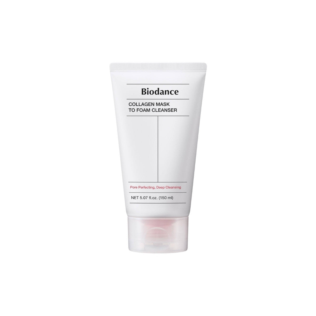 Biodance Collagen Mask To Foam Cleanser – 150ml 2-in-1 mask-foam hybrid formulated with 243Da Ultra-Low Molecular Collagen, SYN-COLL Peptides, and Niacinamide available at Atelier De Glow UK.