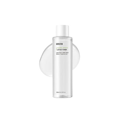 ROVECTIN Calming Sensitive Lotus Toner – 200ml Korean soothing toner with 36% Lotus Flower Extract and Aquaxyl available at Atelier De Glow UK.