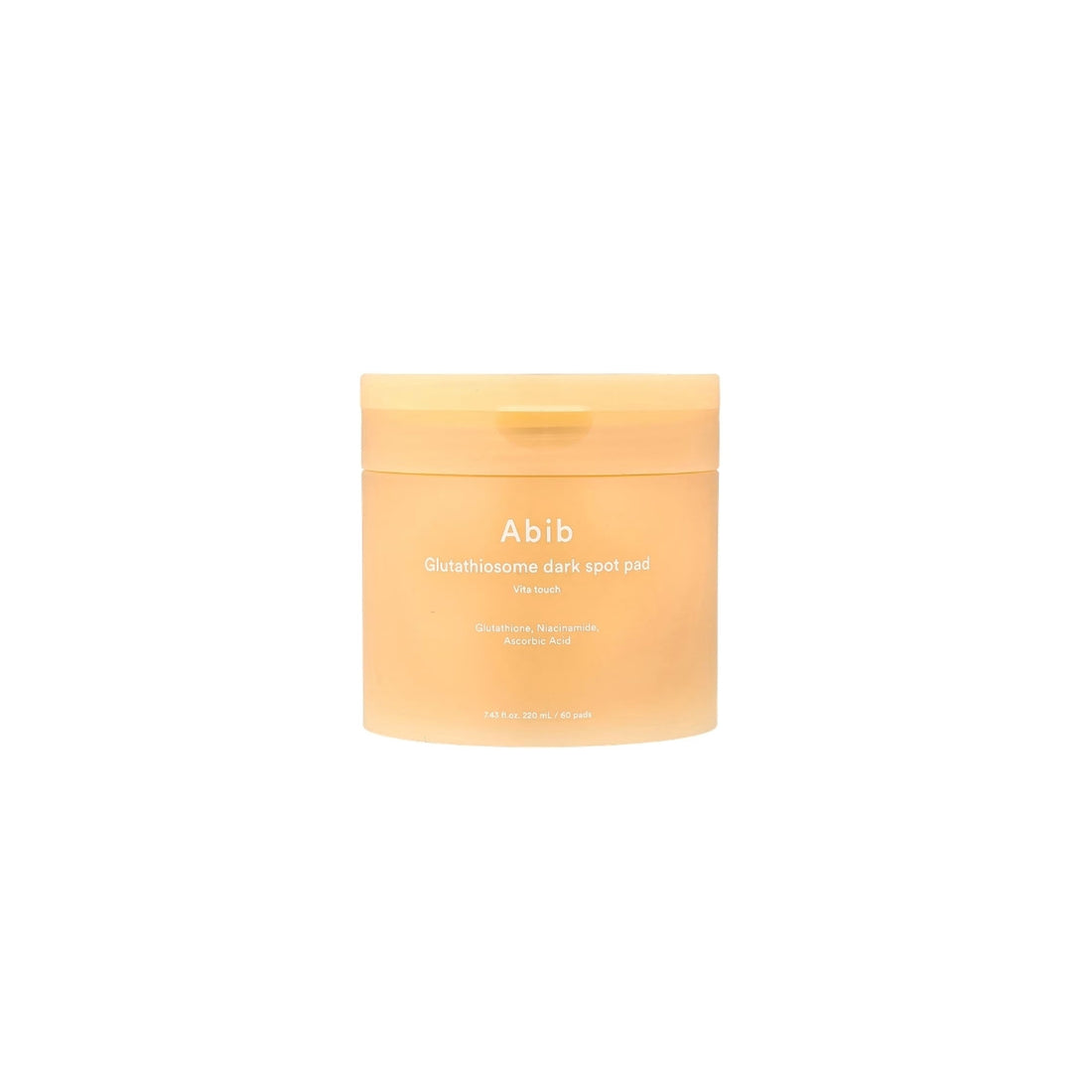 Abib Glutathiosome Dark Spot Pad Vita Touch – 60 Korean toner pads with liposomal Glutathione and Vitamin Complex available at Atelier De Glow UK