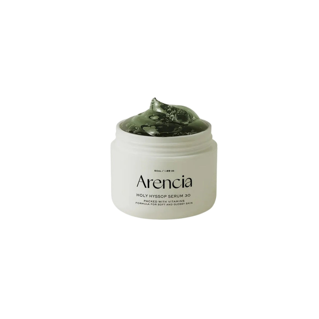 Arencia Holy Hyssop Serum 30 – 50ml Korean soothing serum with 30% Hyssop Extract available at Atelier De Glow UK.