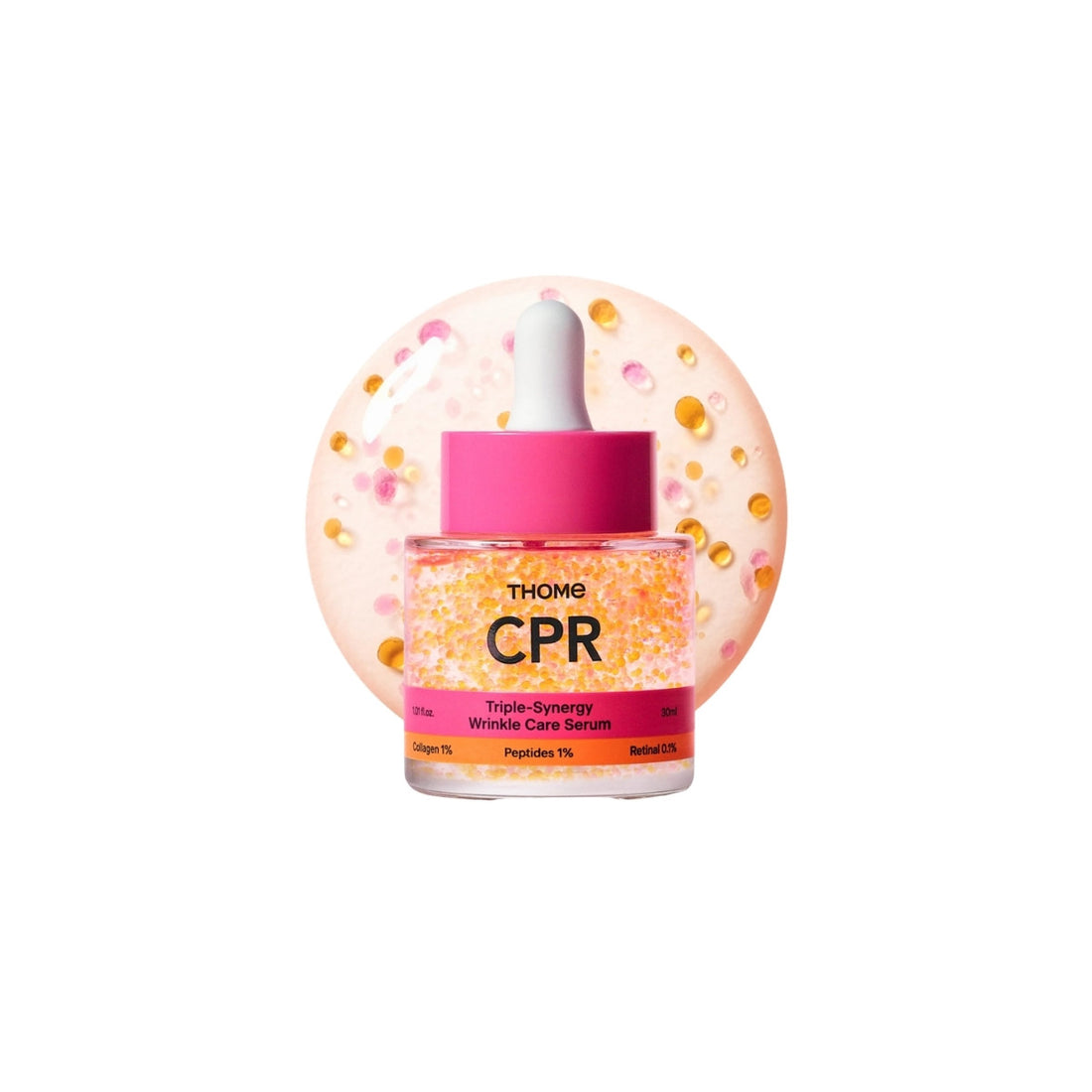 THOME CPR Triple-Synergy Wrinkle Care Serum – 30ml Korean anti-aging serum with Peptides, Collagen, and Adenosine available at Atelier De Glow UK.