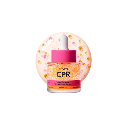 THOME CPR Triple-Synergy Wrinkle Care Serum – 30ml Korean anti-aging serum with Peptides, Collagen, and Adenosine available at Atelier De Glow UK.