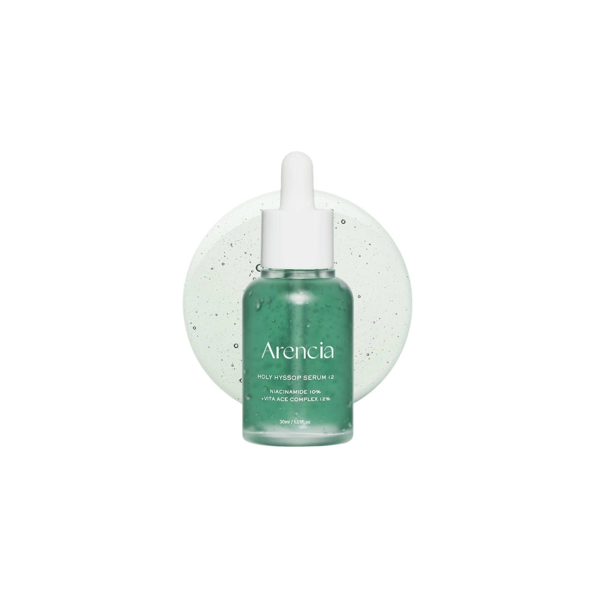 Arencia Holy Hyssop Serum – 30ml Korean soothing serum with Hyssop Extract available at Atelier De Glow UK.