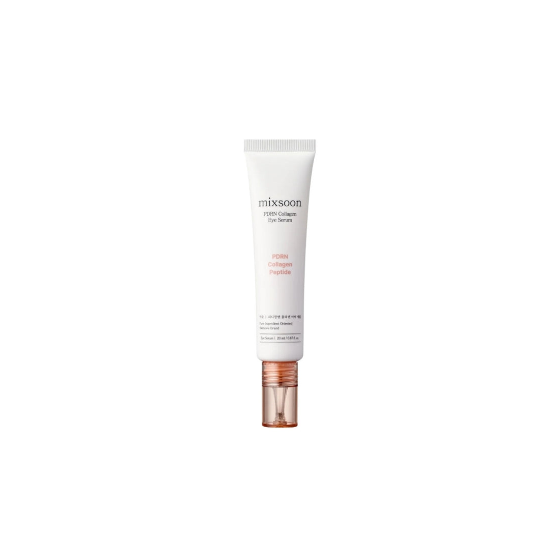 mixsoon PDRN Collagen Eye Serum 20ml – Premium firming eye treatment formulated with PDRN and collagen for elasticity and deep hydration available at Atelier De Glow UK.