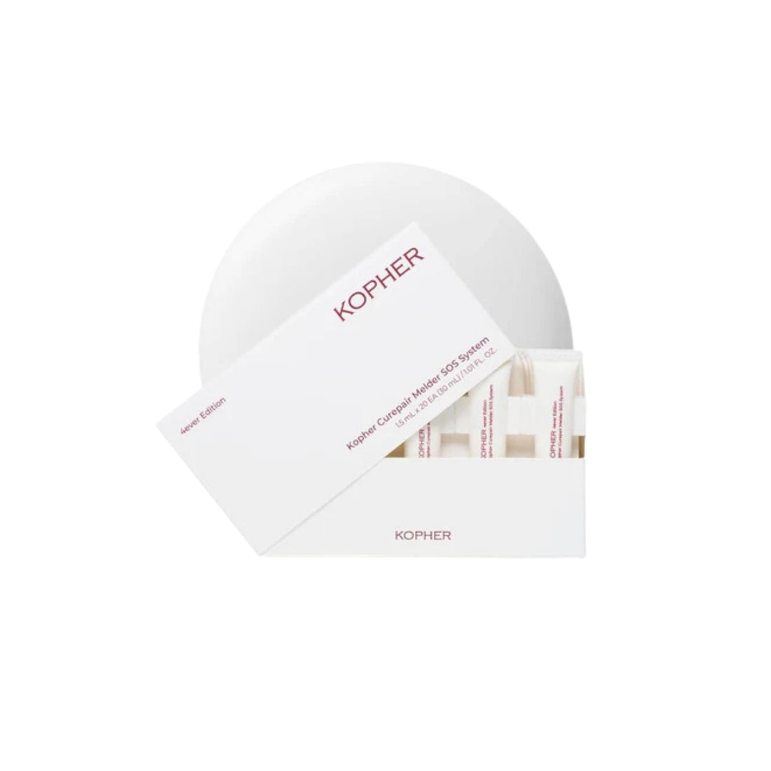 KOPHER Curepair Melder SOS System Set – Professional Korean recovery kit with EGF Growth Factors and Centella Asiatica available at Atelier De Glow UK.