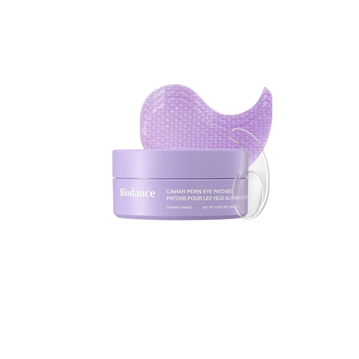 Biodance Caviar PDRN Eye Patch jar – Luxury Korean eye treatment with 223,000ppm Black Caviar and Salmon DNA (PDRN) available at Atelier De Glow UK