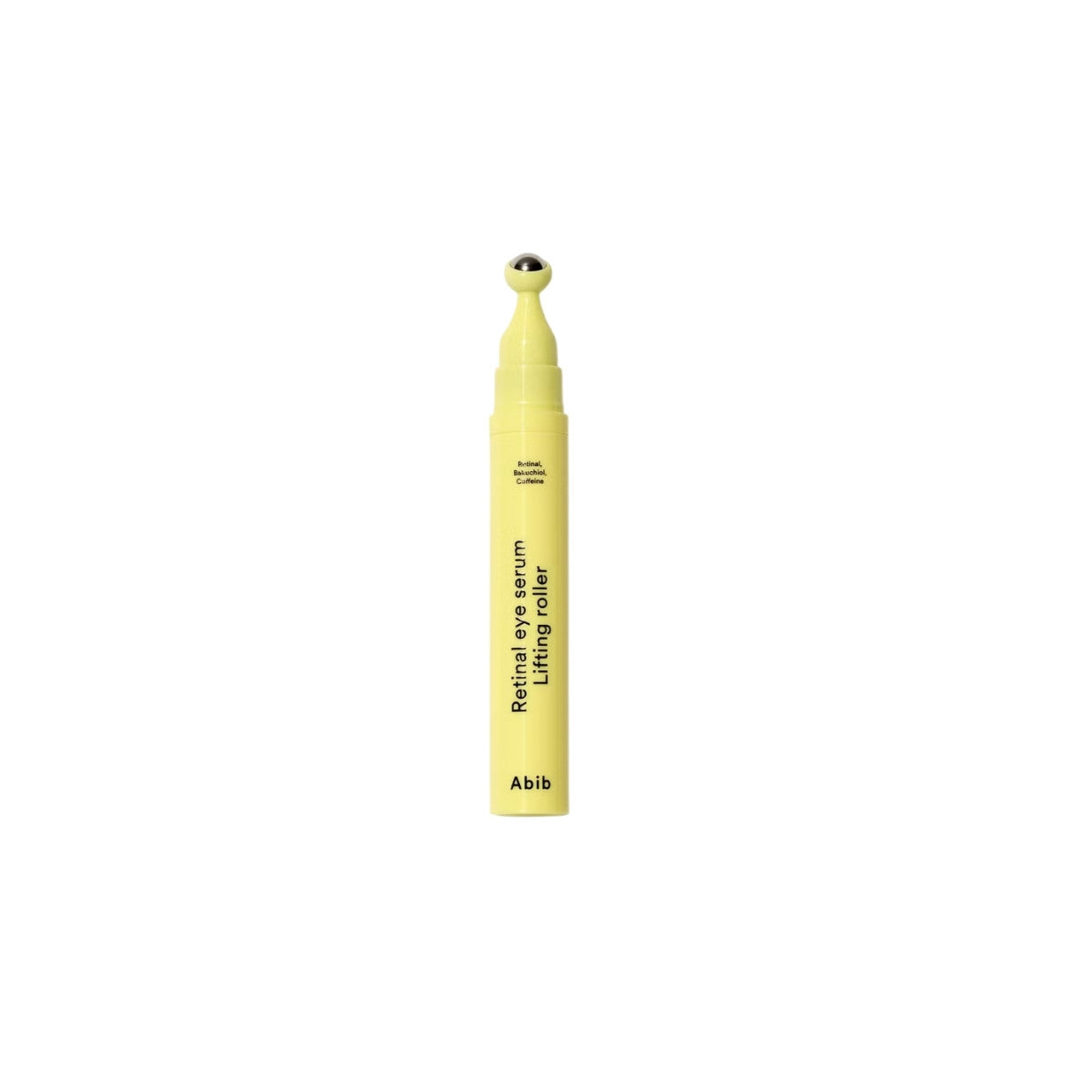 Abib Retinal Eye Serum Lifting Roller 15ml – anti-aging under-eye treatment formulated with retinal and peptides for firming and elasticity available at Atelier De Glow UK.