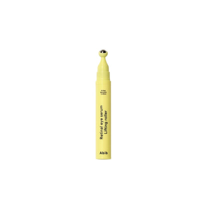 Abib Retinal Eye Serum Lifting Roller 15ml – anti-aging under-eye treatment formulated with retinal and peptides for firming and elasticity available at Atelier De Glow UK.