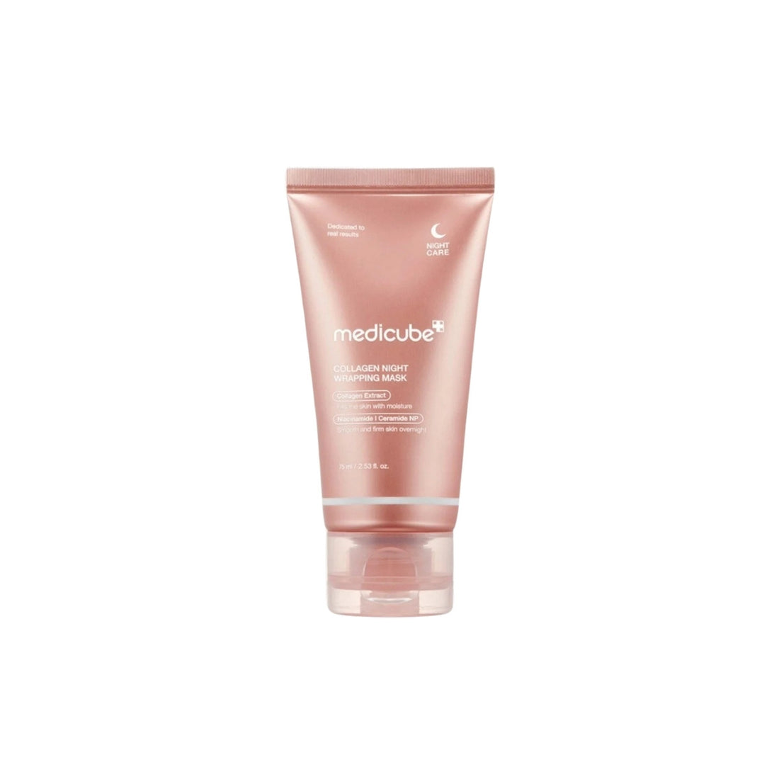 Medicube Collagen Night Wrapping Mask – 75ml peel-off overnight sleeping mask with 300-Dalton low-molecular collagen available at Atelier De Glow UK.