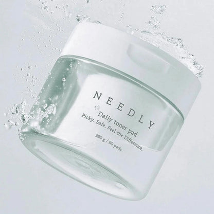 Convenient Needly Mild Cleansing Pad 60 pads for on-the-go cleansing, post-workout refreshment, and daily skincare routines, shop now at Atelier De Glow UK.