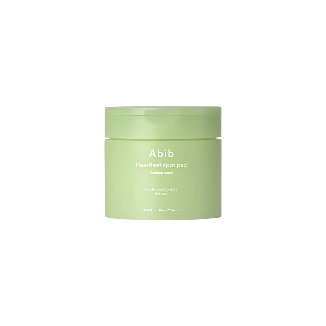 Abib Heartleaf Spot Pad Calming Touch – 80 Korean toner pads with 40,000ppm Heartleaf Extract available at Atelier De Glow UK.
