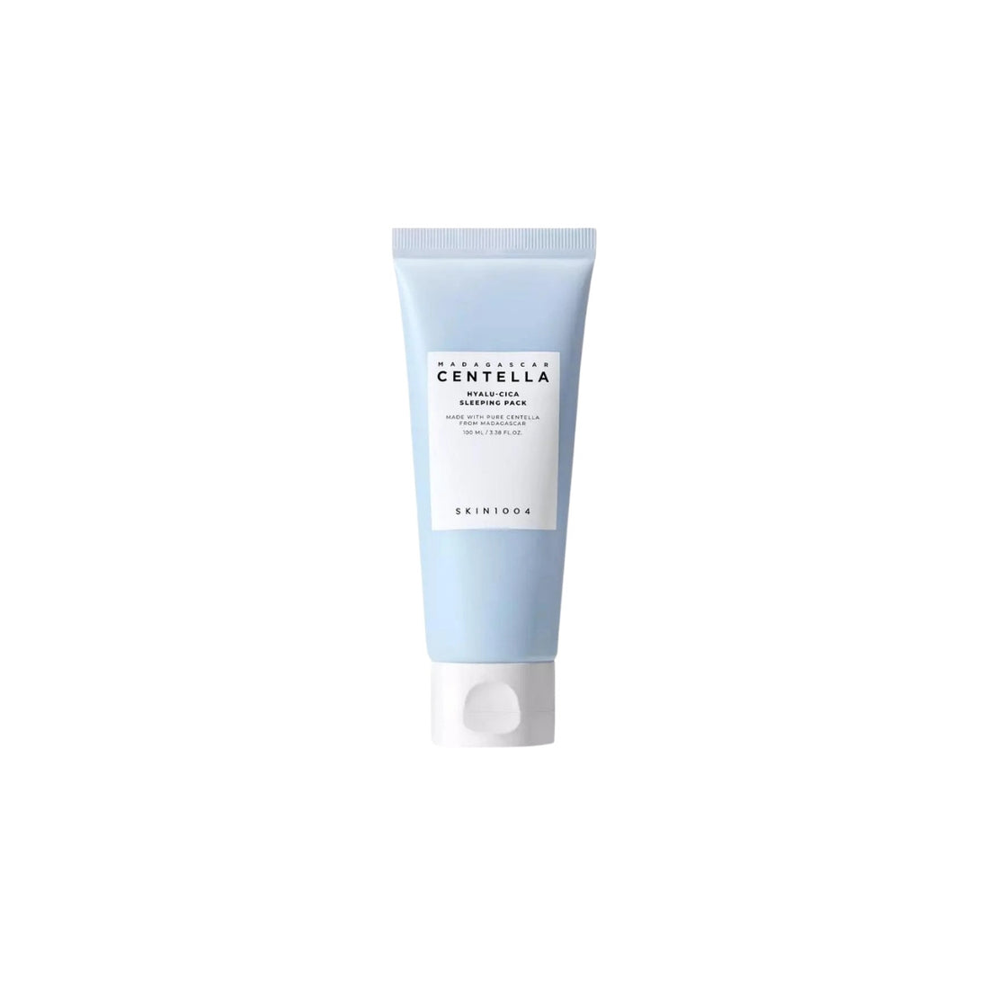 SKIN1004 Madagascar Centella Hyalu-Cica Sleeping Pack 100ml – soothing overnight mask with Centella Asiatica and Hyaluronic Acid for deep hydration available at Atelier De Glow UK.