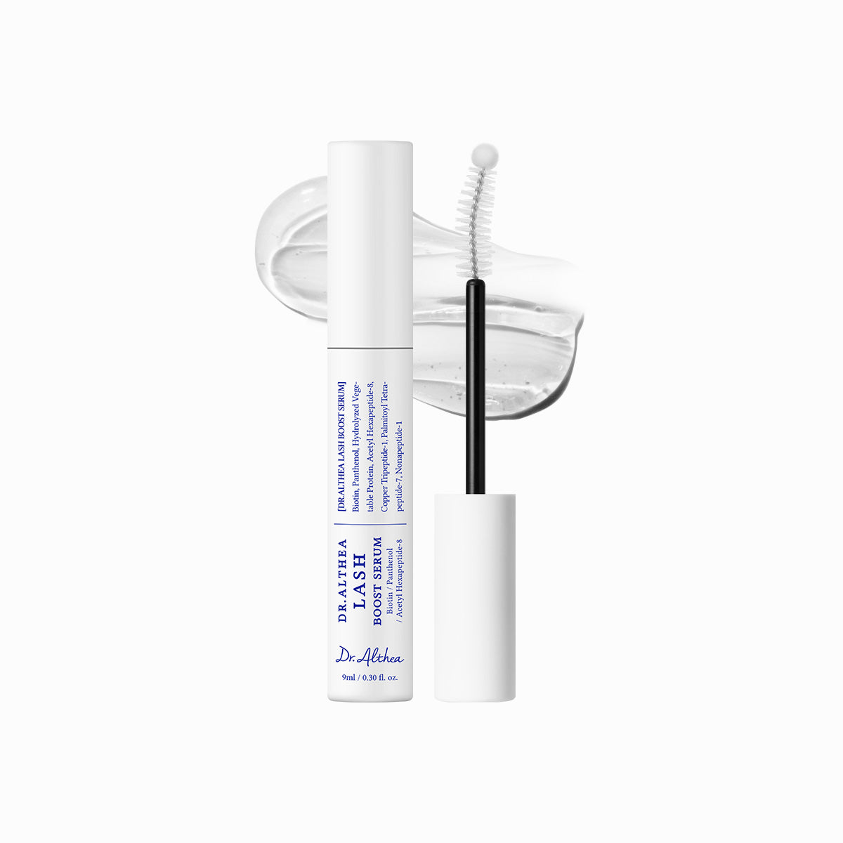 Dr. Althea Eye Lash Boost Serum – 9ml Korean lash growth treatment with Peptides, Biotin, and Black Bean Extract available at Atelier De Glow UK.