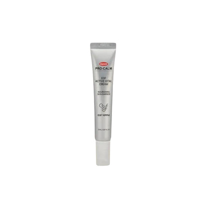 PRO-CALM EGF Active Vital Cream 20ml – restorative facial moisturizer with epidermal growth factor for skin barrier repair and soothing care available at Atelier De Glow UK.