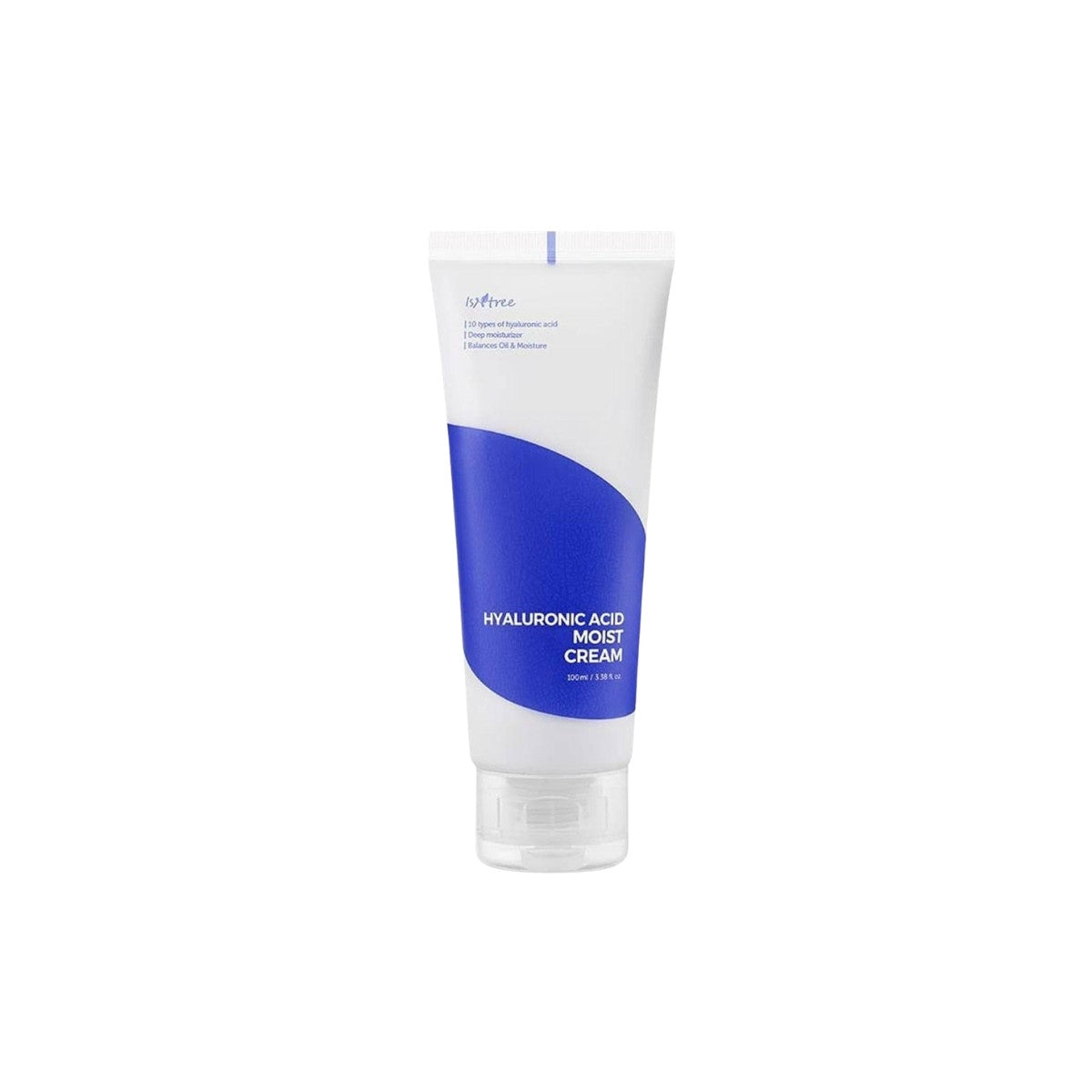 Isntree Hyaluronic Acid Moist Cream 100ml – deep-moisturizing facial cream with 5 types of hyaluronic acid for long-lasting hydration available at Atelier De Glow UK.